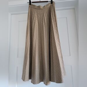 Zara Black and Cream A-Line Skirt Size XS